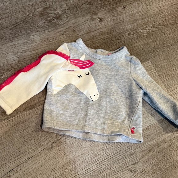 Joules 6-9 mos unicorn sweatshirt - Picture 1 of 1
